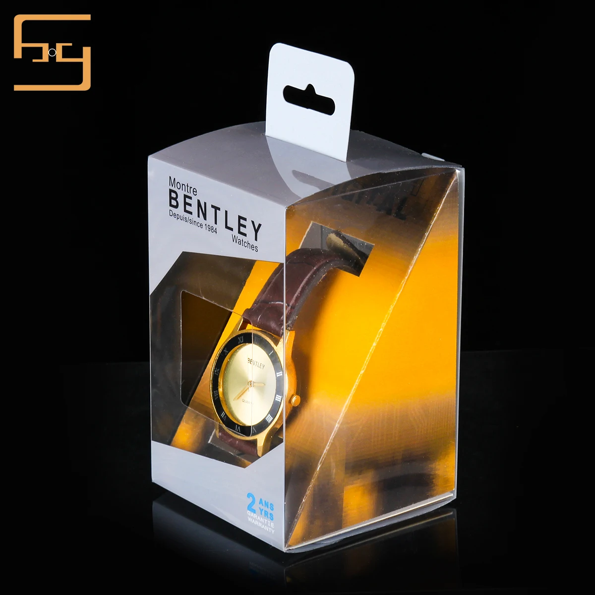 High-end Luxury Printing With Warranty Period PET Plastic Box For Watch Transparent Packaging