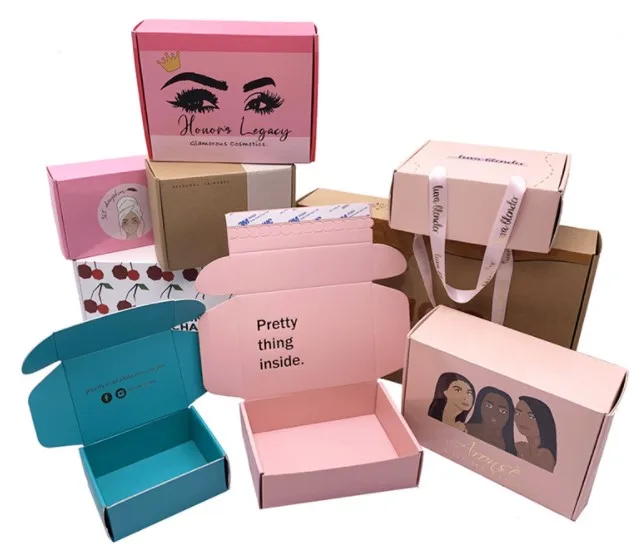 Paper Boxes Manufacture Luxury Packaging Black Clothing Gift Shoes Accessories Customized Hair Ribbon Fur Wigs Socks Bra Item