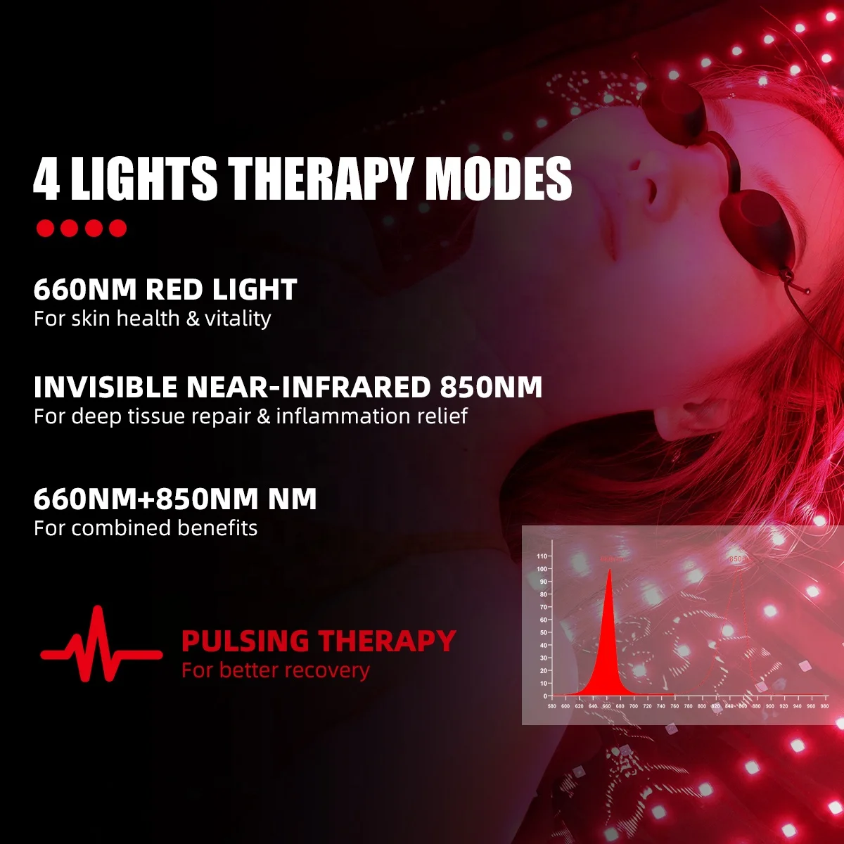 Redfy PDT Machine Led Red And Near Infrared Light Therapy Pad Pods Capsule Red Light Therapy Full Body Mat Bed