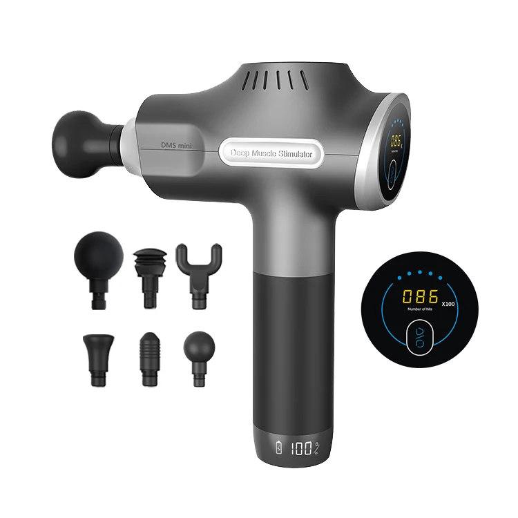 Beoka rrt muscle massage gun with vibration band deep tissue soreness relieve silent massager massage guns with touch screen