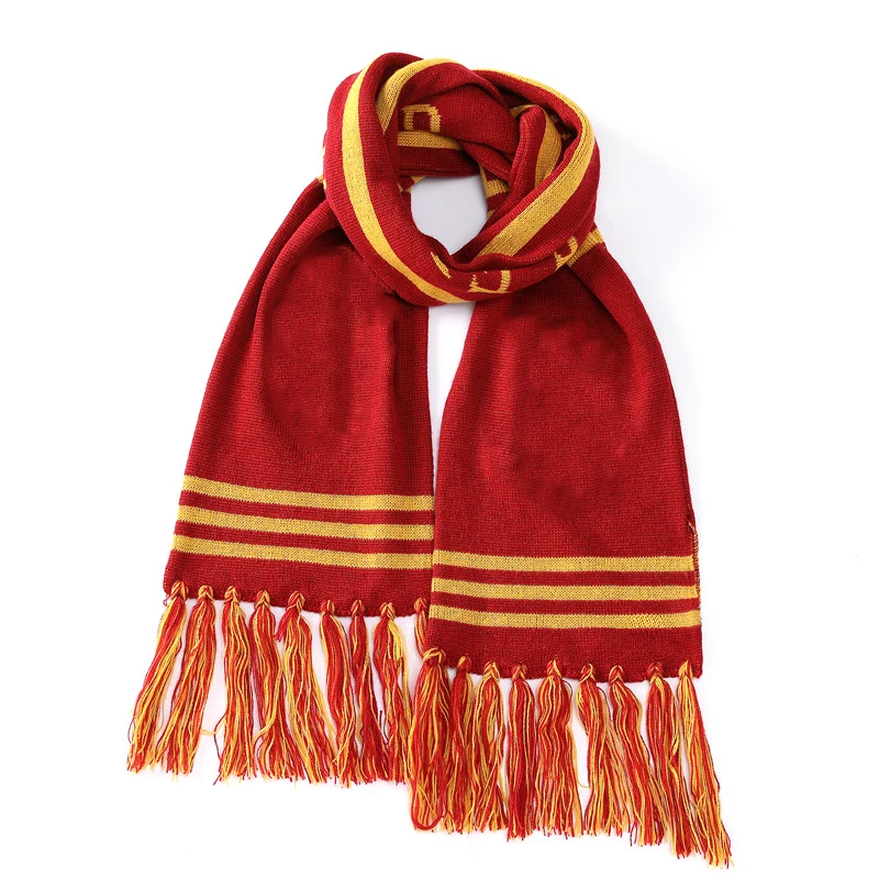 Buy Cosplay Scarf Props Christmas Halloween Scarf Products Custom Magic School Jacquard Scarves