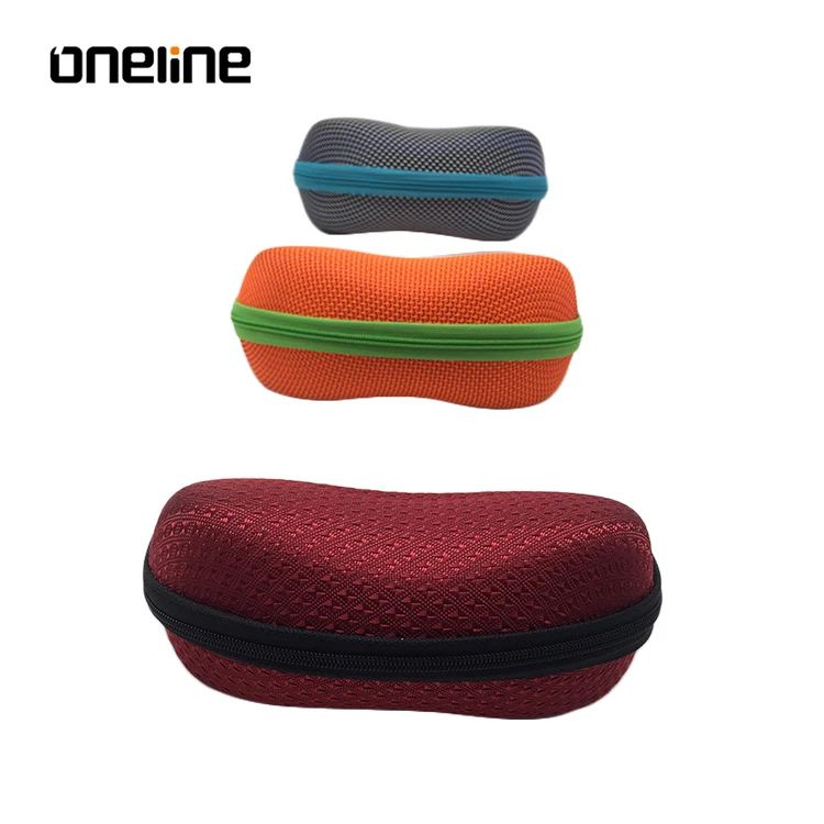 Waterproof Fashion Appearance Sunglasses EVA Zipper Leather Portable Sun Glasses Case Soft