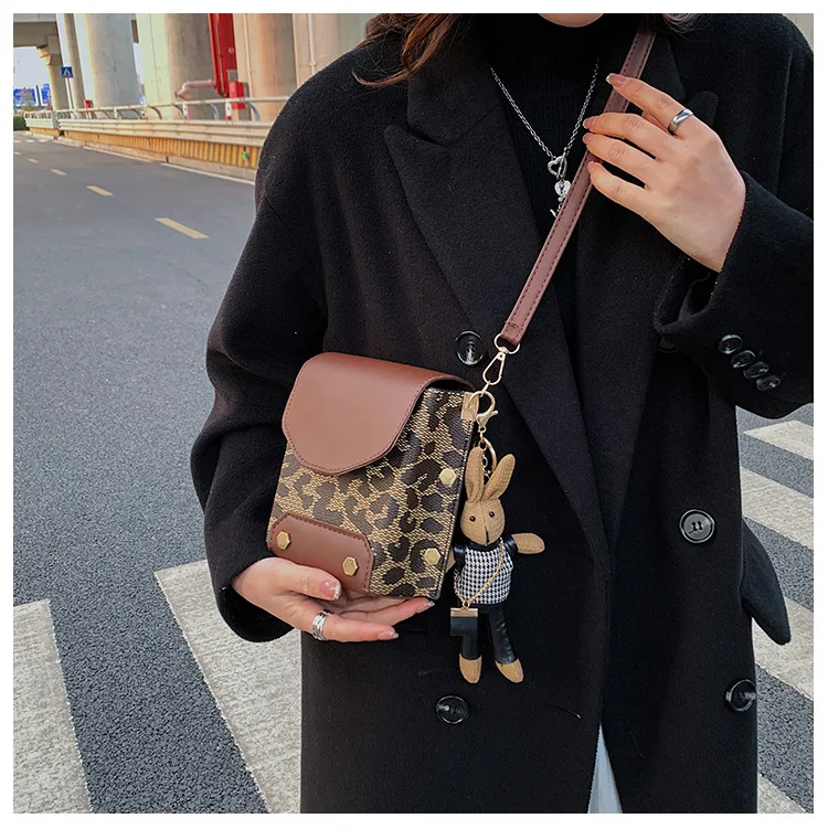 designer/luxury Elegant Mini Cellphone Shoulder Bag Embroidery Fabric Design Sling Wallet Messenger Multi Function Bag