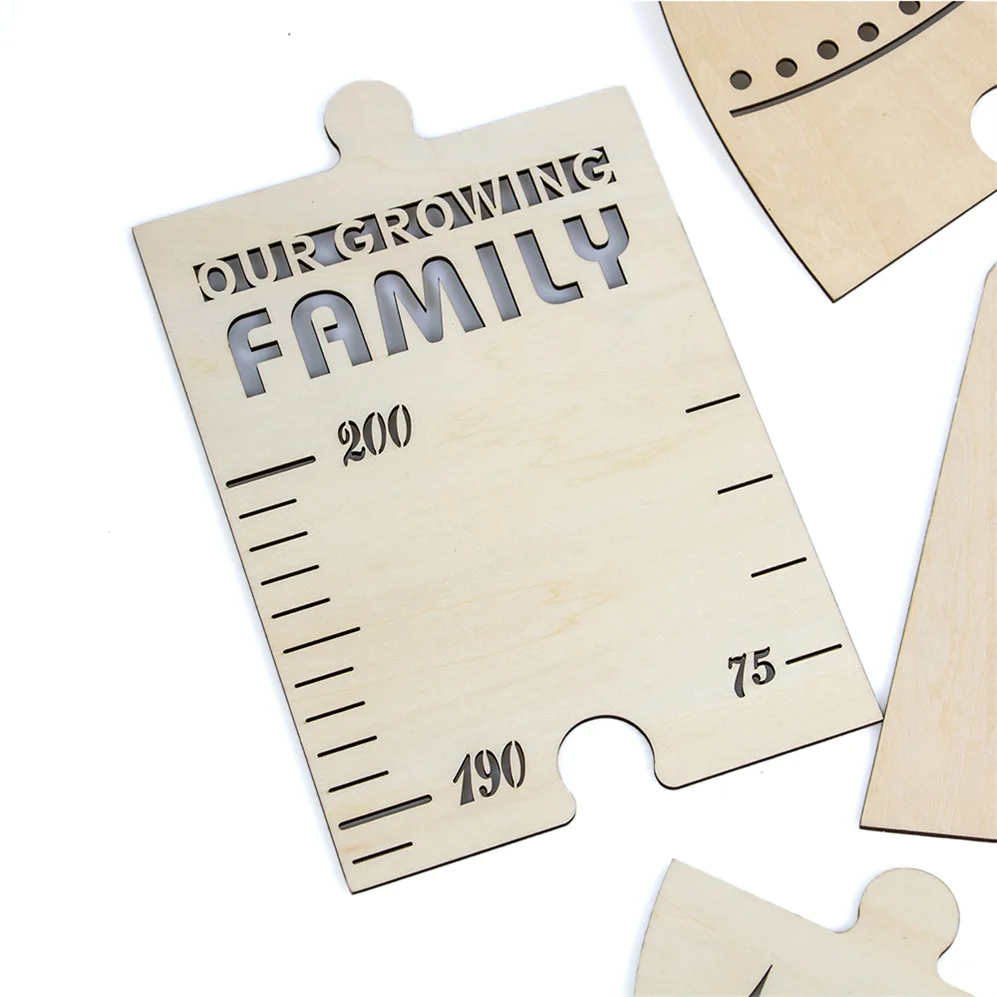 Baby Growth Chart Wooden Ruler Growth Height Chart Ruler for Measurement for Kids Boys Girls Growth Chart