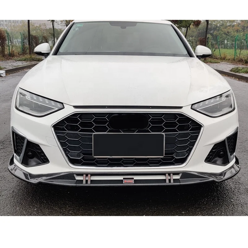 Car front lip Carbon fiber front lip front bumper with lips For Audi A4 2020 2021 2022