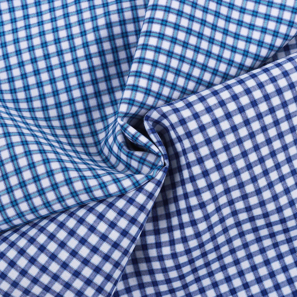 Factory price 40% Polyester 30%Cotton 30%Viscose 116gsm Plaid Fabric Student School Uniform Fabric Fabrics For Clothing