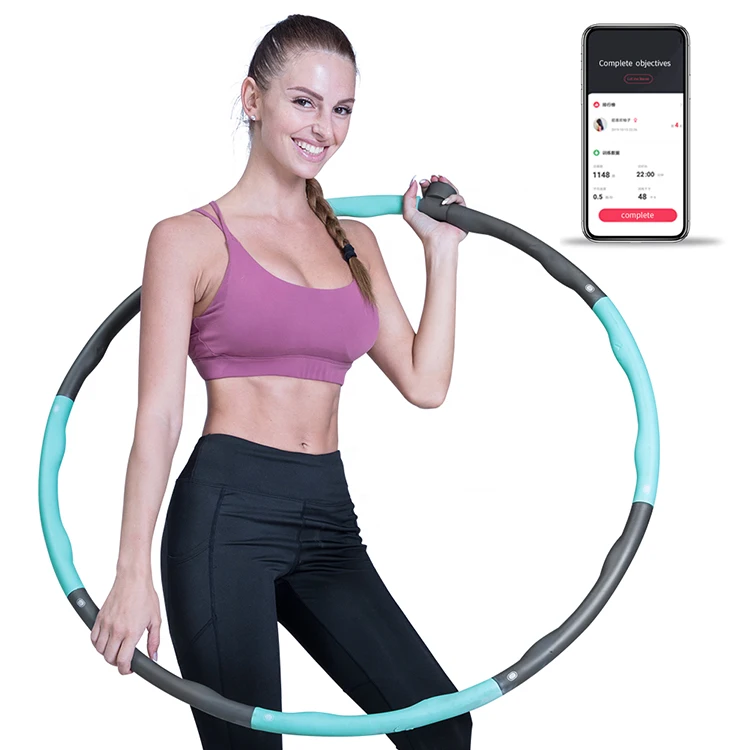 
Wireless APP Training Adjustable Plastic Exercise Counting Fun Slimming Smart Hula Ring Hoops 
