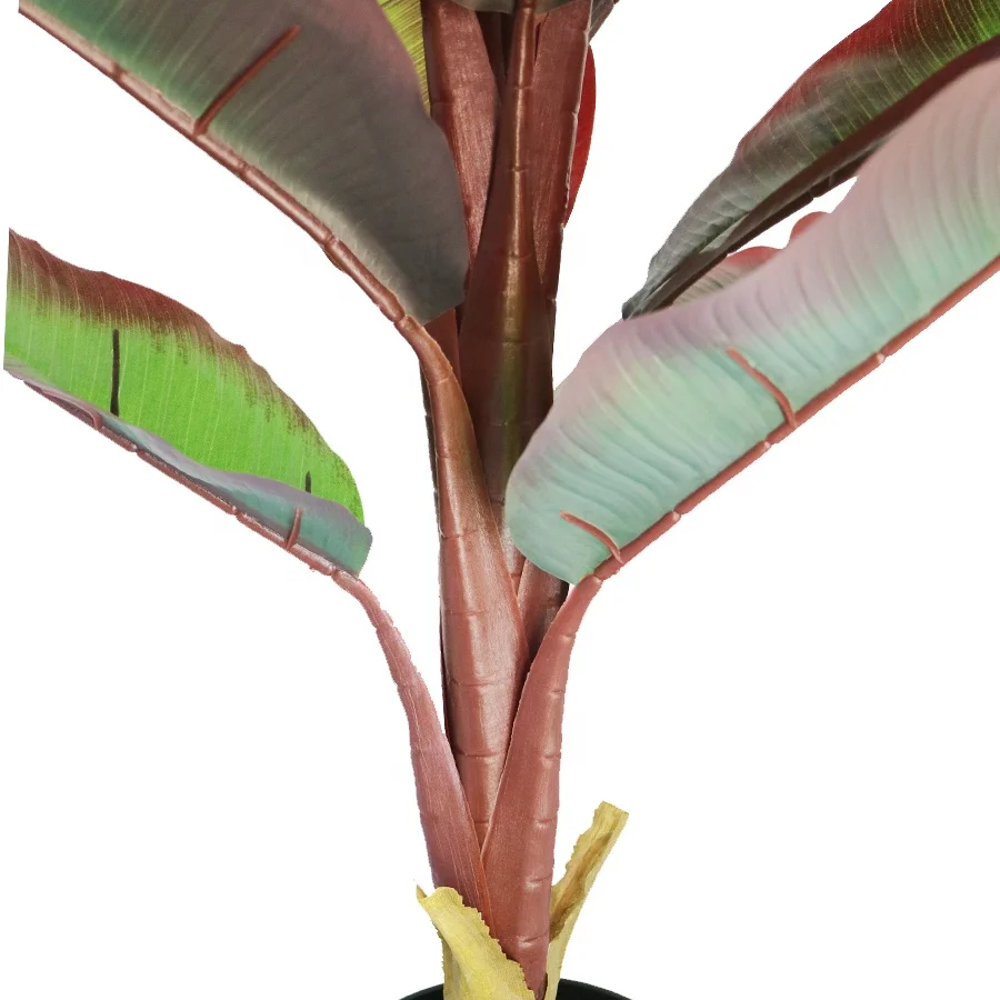 Nwe product 120cm high red leaves artificial banana tree