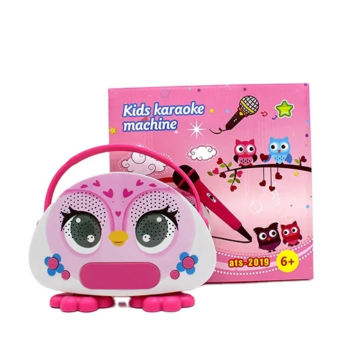 Portable Mini karaoke machine for kids and adults speaker BT U disk TF card support many functions with one wired microphone