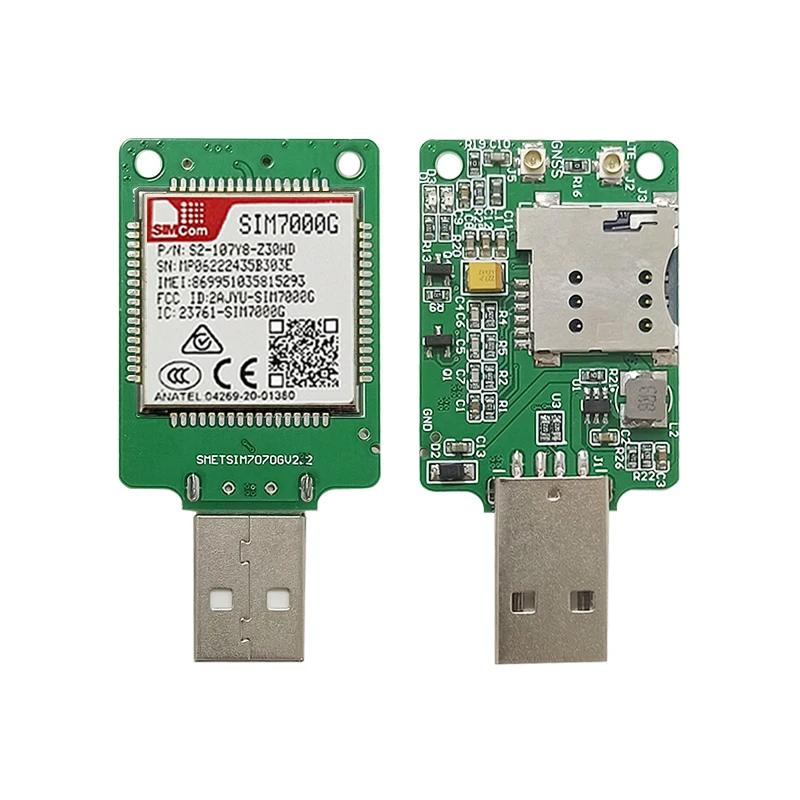 SIMCOM SIM7000G USB Dongle LPWA+NBIOT+VOLTE 4G Module SIM7000G Core Board Testing Kit