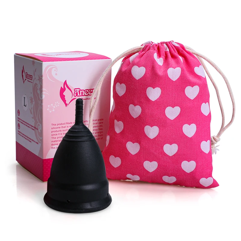 Оптовая продажа, цветная Женская менструальная чаша Copa многоразового использования из медицинского силикона 100%