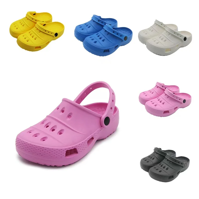 Factory Wholesale new design High Quality Kids Colorful Garden Clogs Boy Girls Hole Shoes Children EVA Clogs