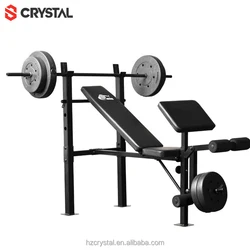 SJ-7230 Bench Press Biceps Foldable Strength Training Machine Adjustable Weight Bench for Gym