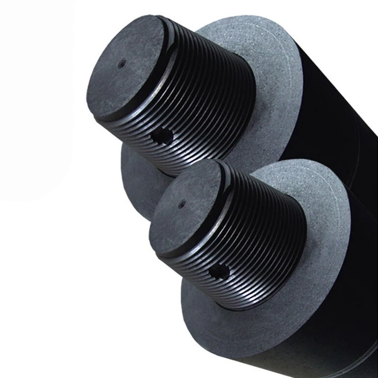 Hot sale price High quality low resistance arc furnace steel melting Graphite Electrode HP350 with nipples