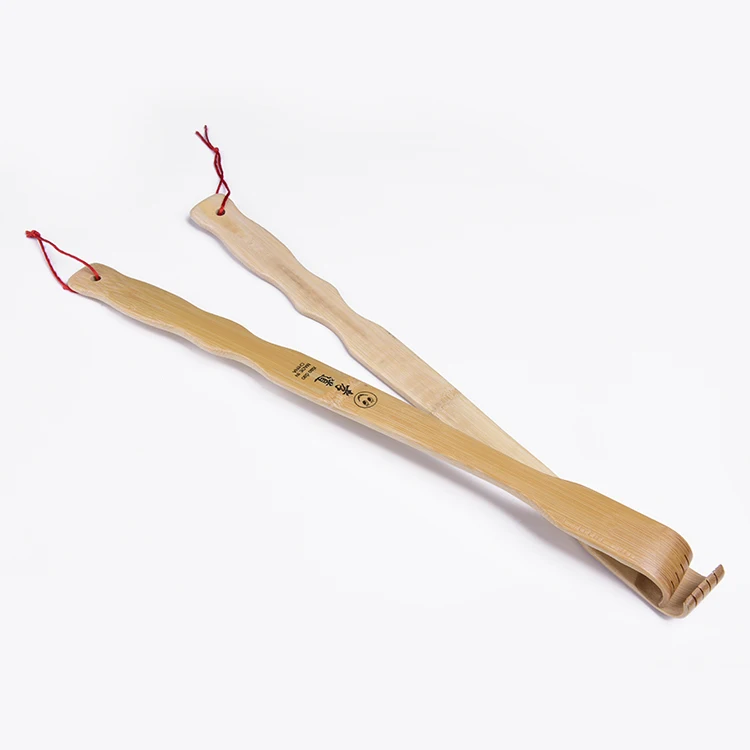 
Simple Bamboo Massager Back Scratcher Long Wooden Itch Massage Body Itch Scratcher With Red Rope 