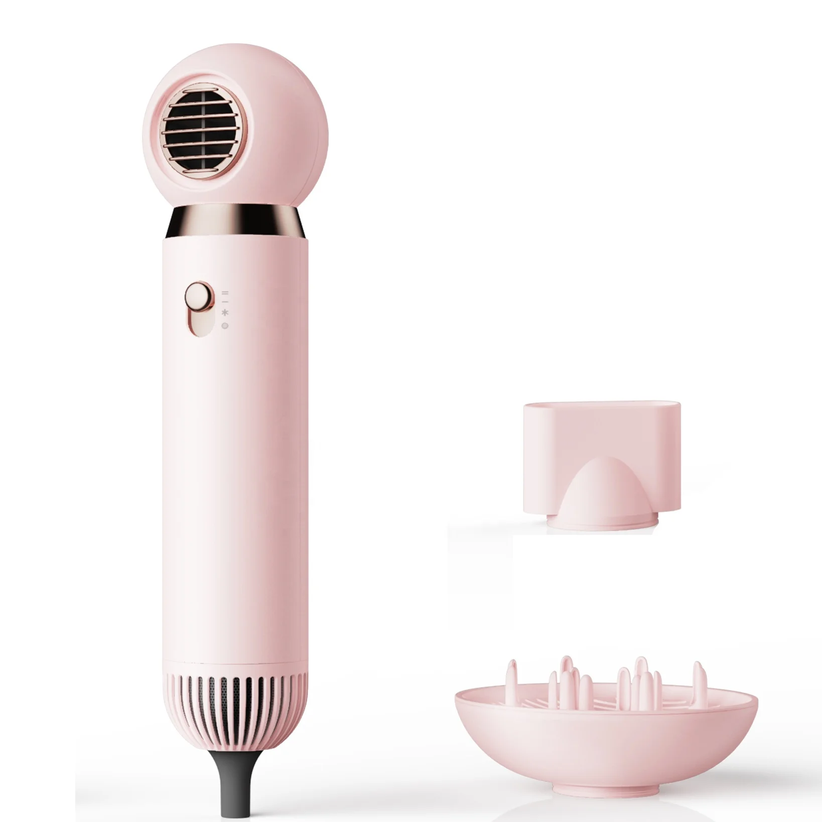 Portable Powerful 220v High Speed 17m/s Hair Blow Dryers Hot Wind Dc Motor Diffuser De-Static Hair Drier Machine