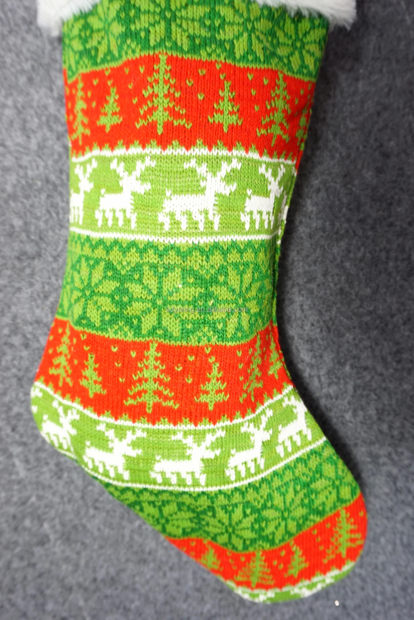 Yating Wholesale Christmas Socks Christmas Stocking Santa Claus Xmas Decoration Christmas Socks