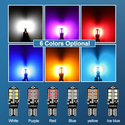 T10 194 168 Light LED Car Interior Reading Bulbs Car Side Marker Light License W5W LED T10 Led Canbus LED Bulb 24SMD