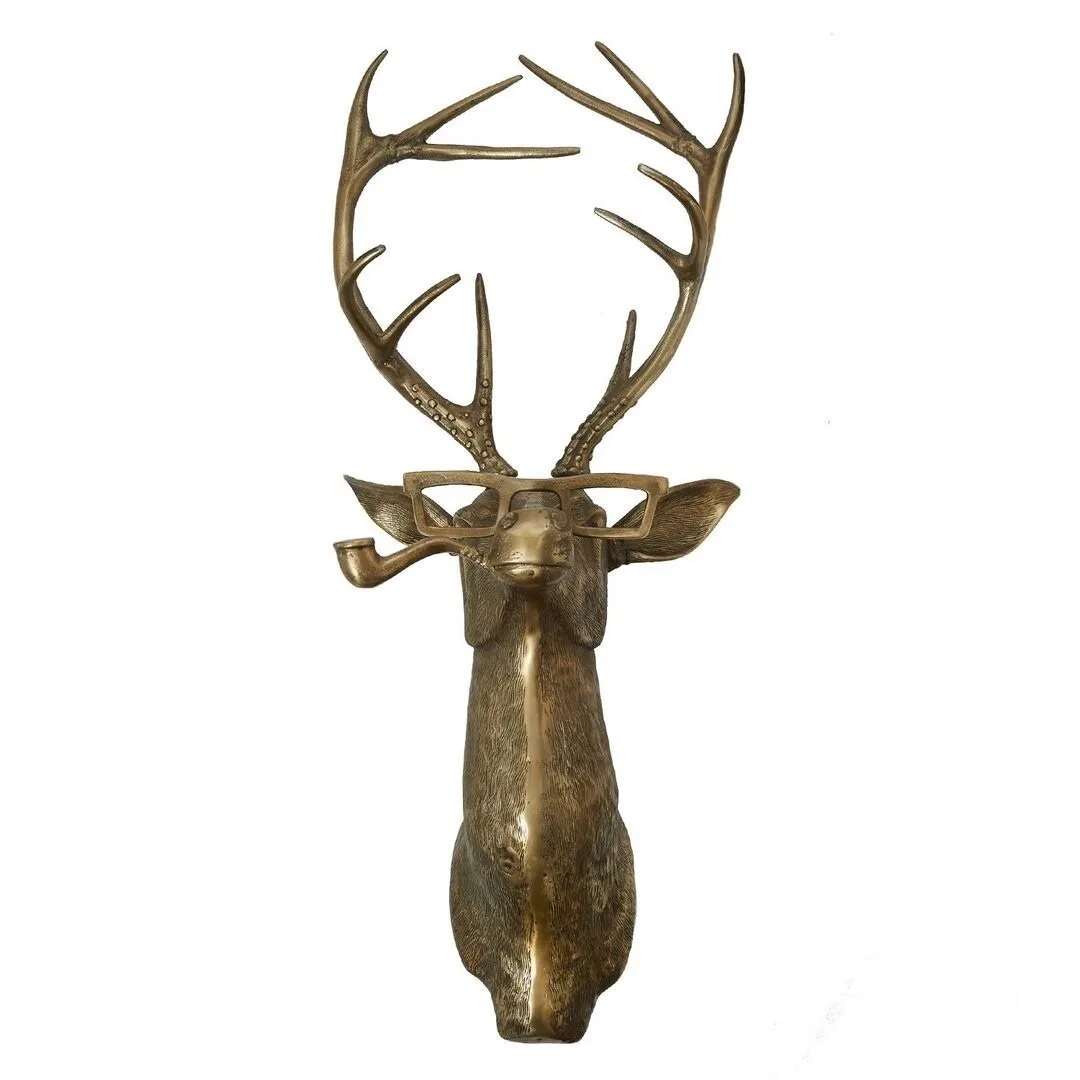 Modern minimalist style animal art resin sculpture deer head bear mouse fox outdoor courtyard decoration animal pendant