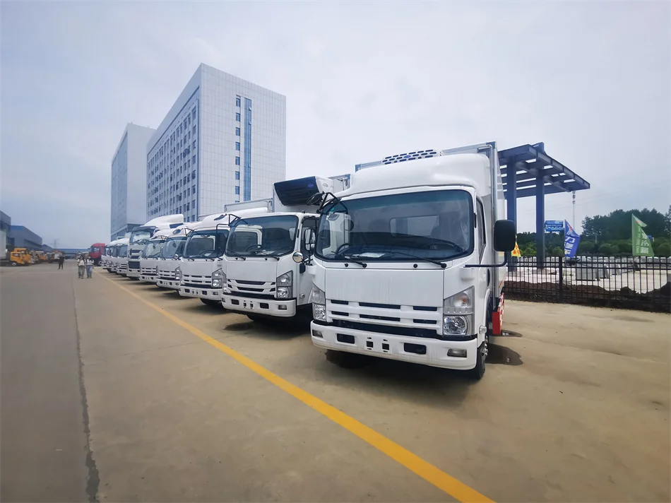 The New 4.2m Isuzu Fresh Meat Frozen Food Transport Truck Manufacturers Direct Supply
