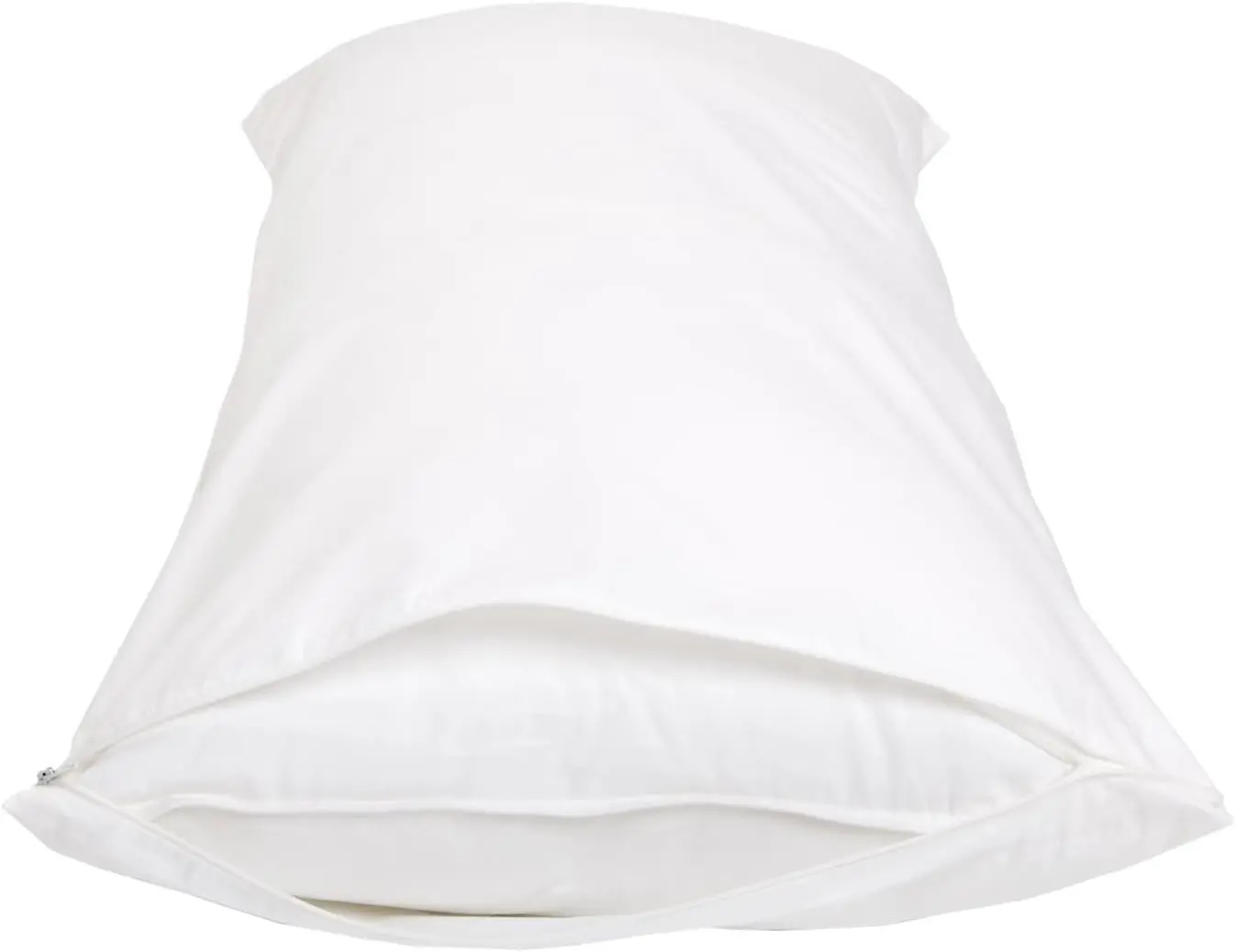 100% Cotton Hypoallergenic Body Pillow protectors with zipper, Standard size - White (55 x 21 inches), Pillows Not Included