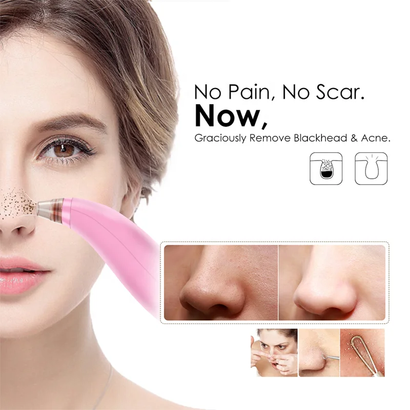 Wholesale Blackhead Remover Vacuum Beauty Device 4 in 1 Pore Cleaner Vacuum Blackhead Remover