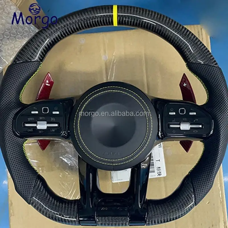 Custom carbon fiber Steering Wheel Upgrade Fit for Mercedes benz AMG W204 205 B C E G CL GL S Class  Steering Wheel