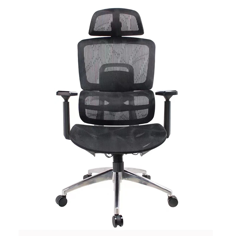 Foshan Modern High Back Height Adjustable Lumbar Support Mesh Executive Office Chair With Armrest