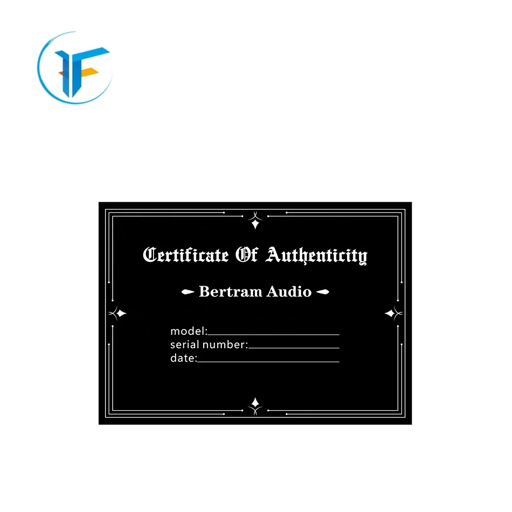 High quality watermark paper security certificate holographic gold foil certificate printing