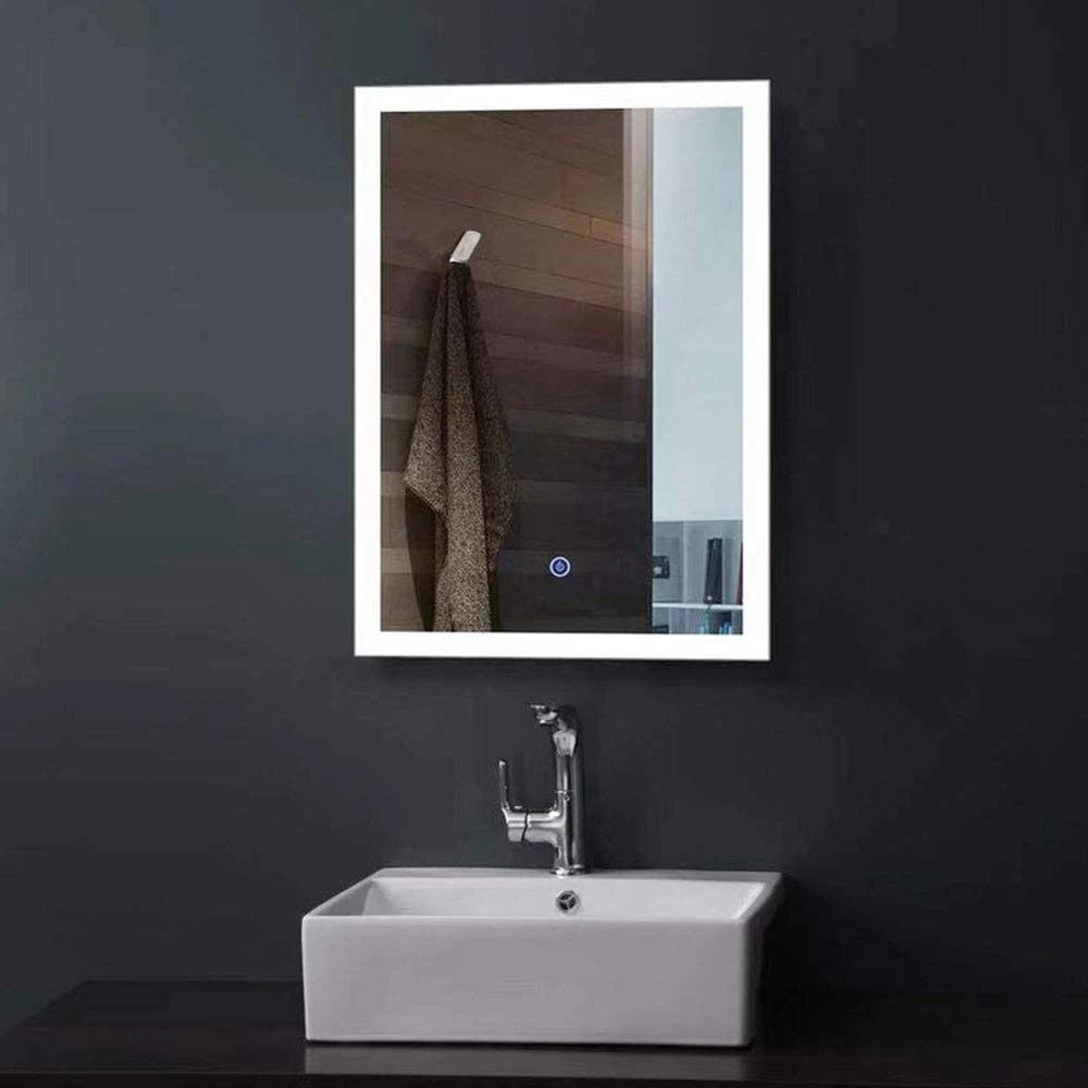 2021 Hotel Modern Anti-fog Custom Decorative Wall mounted mirror Illuminated Hot-selling LED Lighted Mirror for project lighting