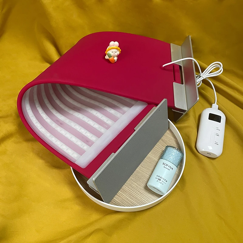 Red LED Skin Rejuvenation Instrument Home Personal Care Silicone Photon Beauty Mask Spectrometer