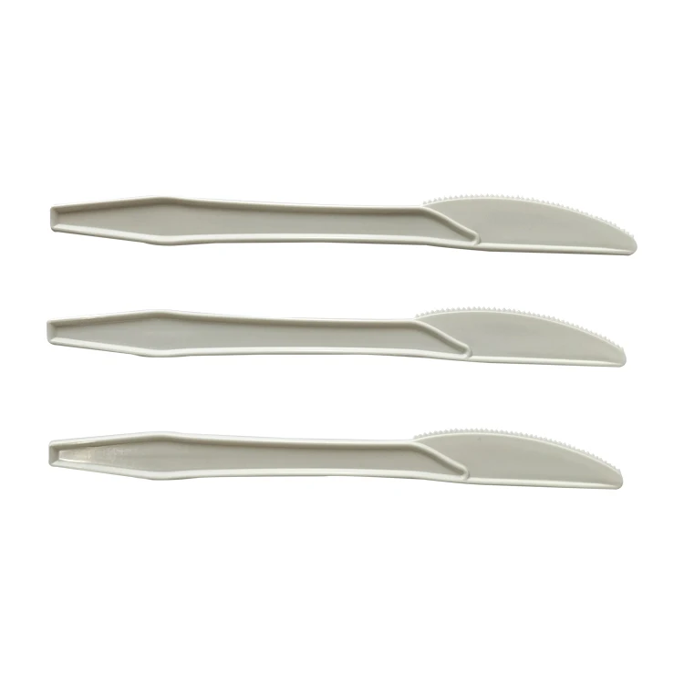 CPLA biodegradable tableware dinnerware environmental protection disposable fork PLA tableware 7 inch flatware set