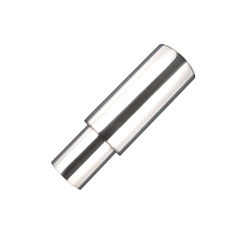 Stainless Steel Round Exhaust Silencer Muffler/ Resonator Mirror Polished Inlet