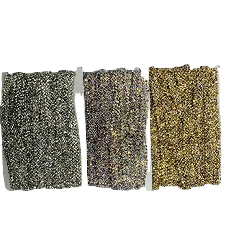 Оптовая продажа серебряных цепочек с кристаллами свадебный пояс Обрезной для платья ювелирные изделия Хрустальная кружевная лента одежды