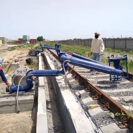 With Russian Connector bottom  loading arm manufacturer widely applied in oil refineries and depots to loading light oil