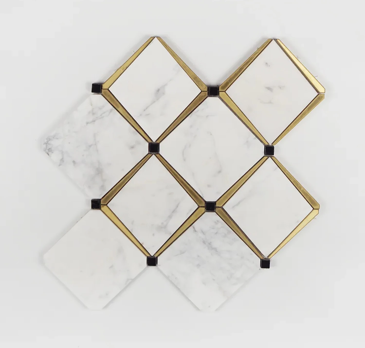 Wholesale Arabescato White Marble Irregular Woven Basket Natural Marble Kitchen Bathroom Floor Mosaic