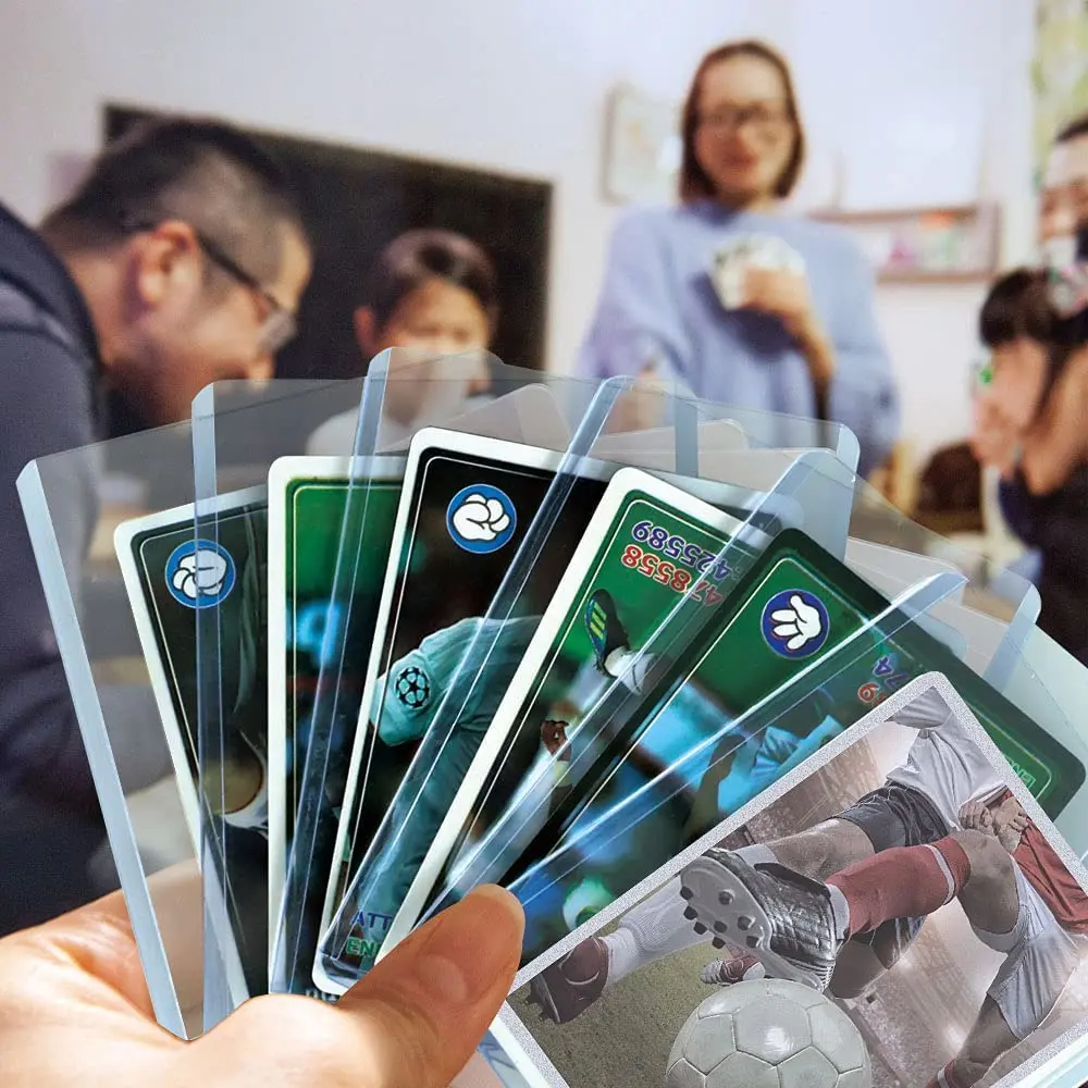 Заводская, сделанная на заказ, супер прозрачная бейсбольная игровая карточка премиум-класса 3x4, торговая, деловая, Спортивная, удостоверение личности, ПВХ держатель карт 35PT с высоким погрузчиком
