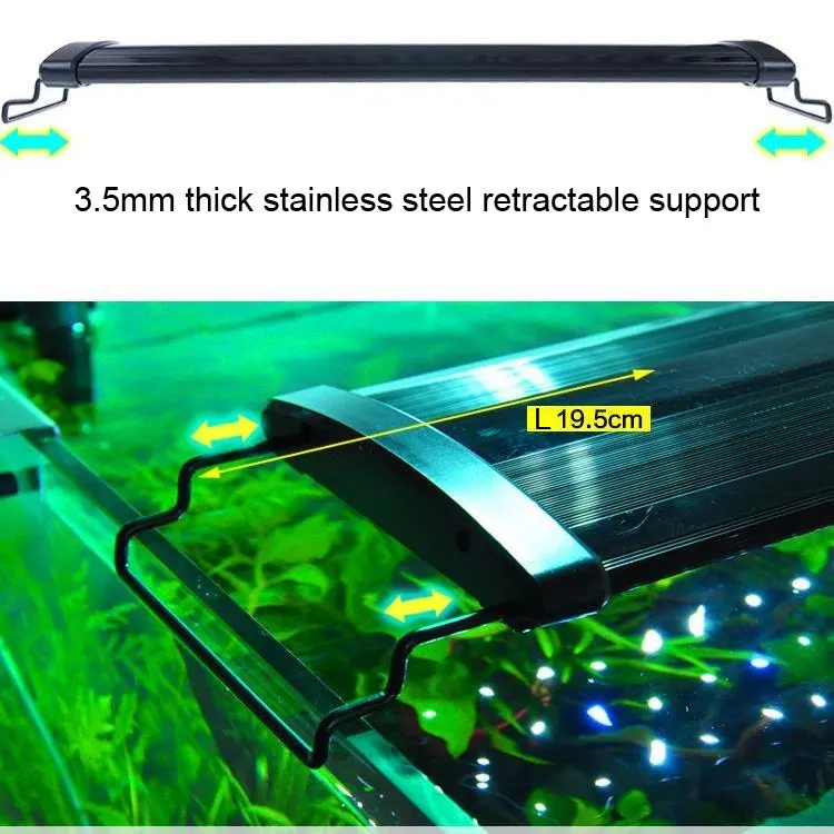 
Energy Efficient Marine Aquarium Accessories Led Light Full Spectrum Extendable Bracket Fish Tank Decoration 