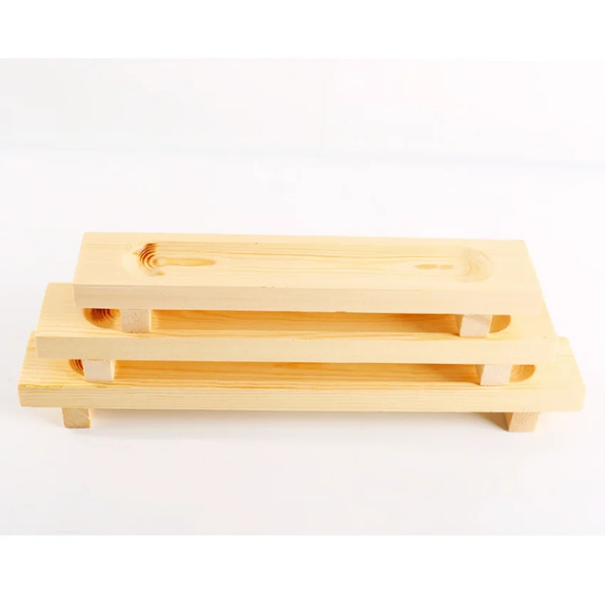 Hotpot Restaurant Tableware Creative Rectangular Meatball Shrimp Slippery Sushi Wooden Plates