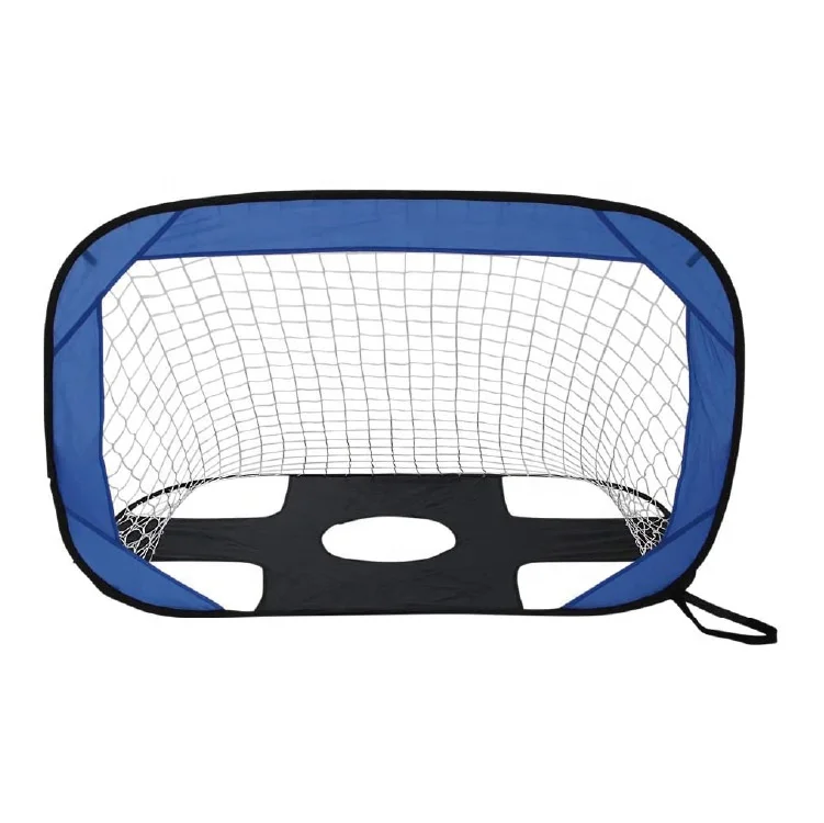 2 In 1 Pop Up Kids Soccer Goal Foldable Portable Football Net-Indoor -Outdoor Sports And Shooting Practice For Backyard Play