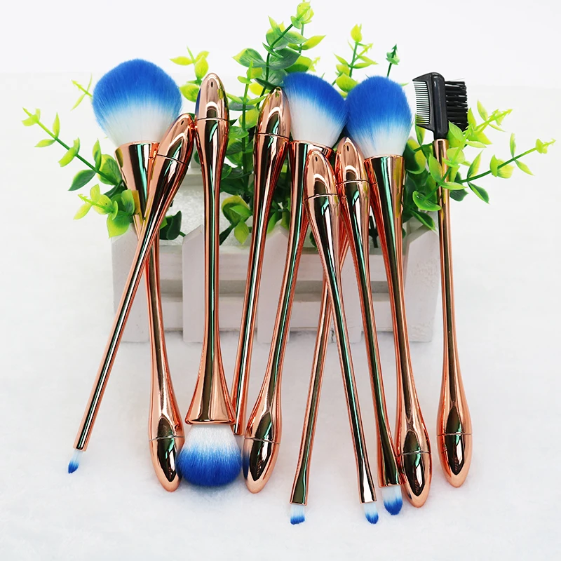 Private Label Bling Makeup Brush Rhinestone Makeup Brush Set Up Tools High Quality 12-piece Set Diamond Makeup Brush