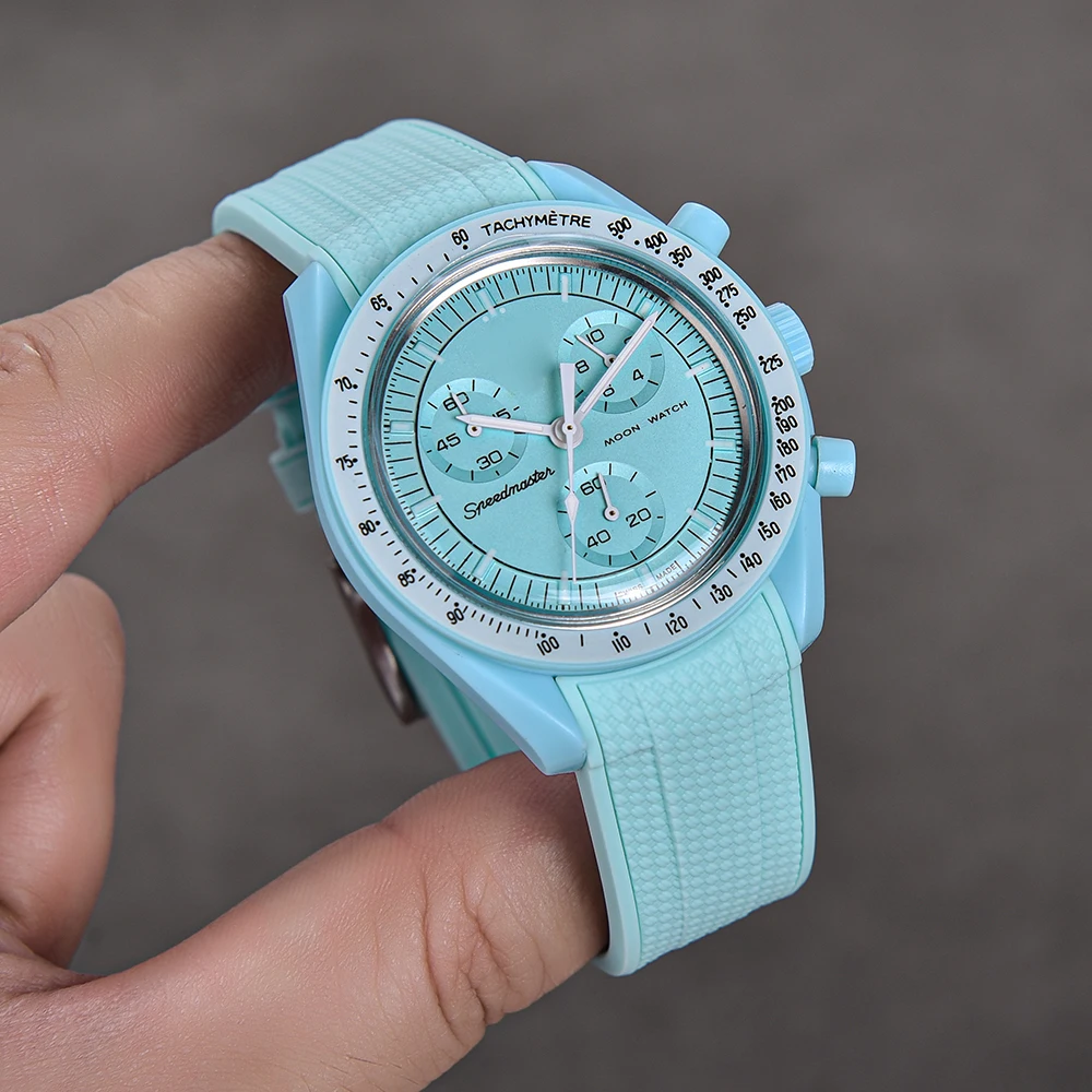 JUELONG 20mm Curved End Rubber Watch Bands Soft Rubber Replacement Watch Straps For Mo on Watches