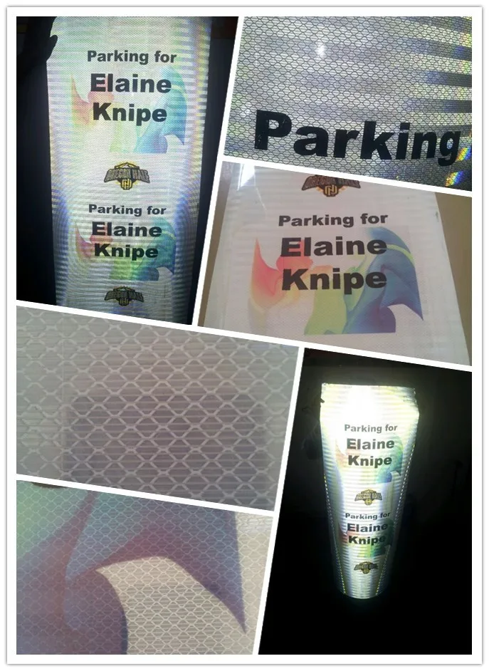 Customized  logo Die Cut Reflective Sticker Label Vinyl Pvc Reflective Sticker Promotional Stickers