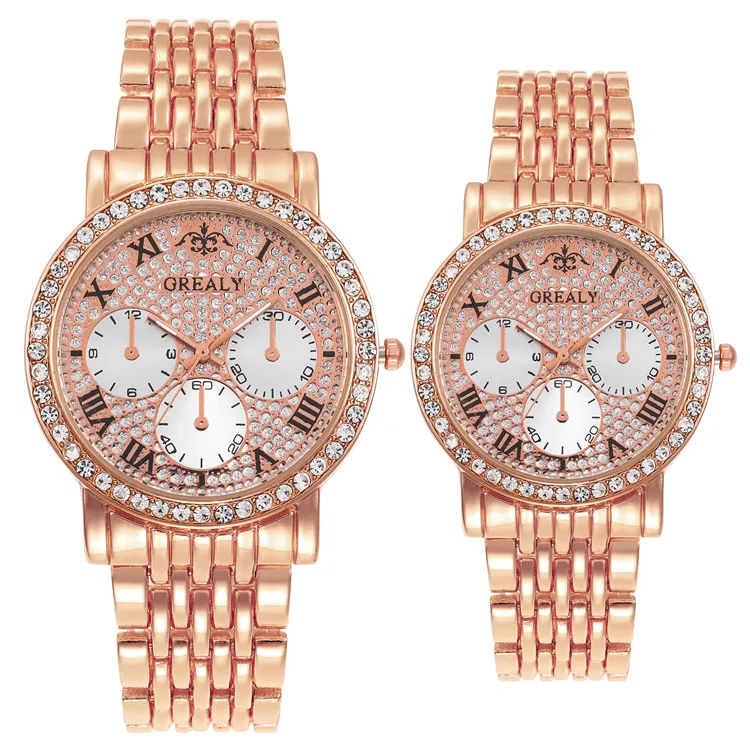  Wholesale new trendy fashion watches jewelry stainless steel band custom logo watch for couple
