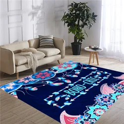 Colorful 3d printing home boho rug carpet living room