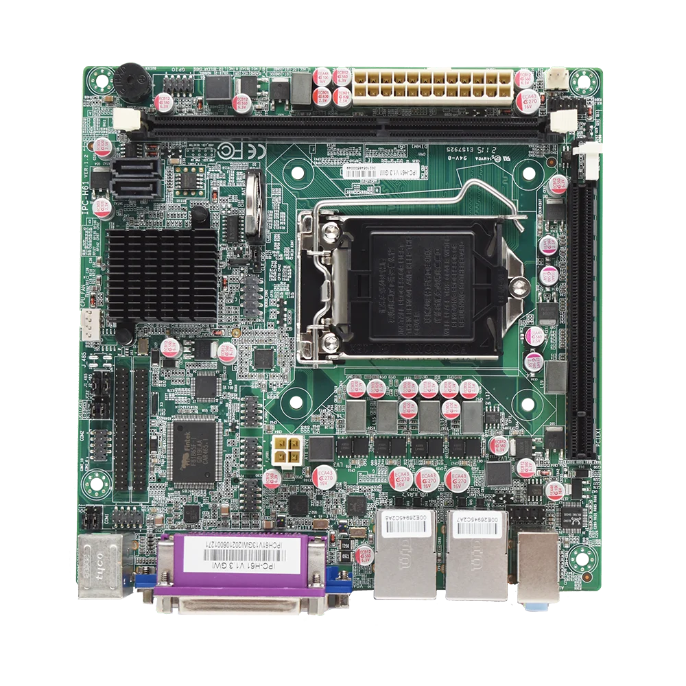 Fodenn Customization 17*17CM Support 6*USB 10*COM LGA1155 H61 MINI-ITX Industrial Motherboard