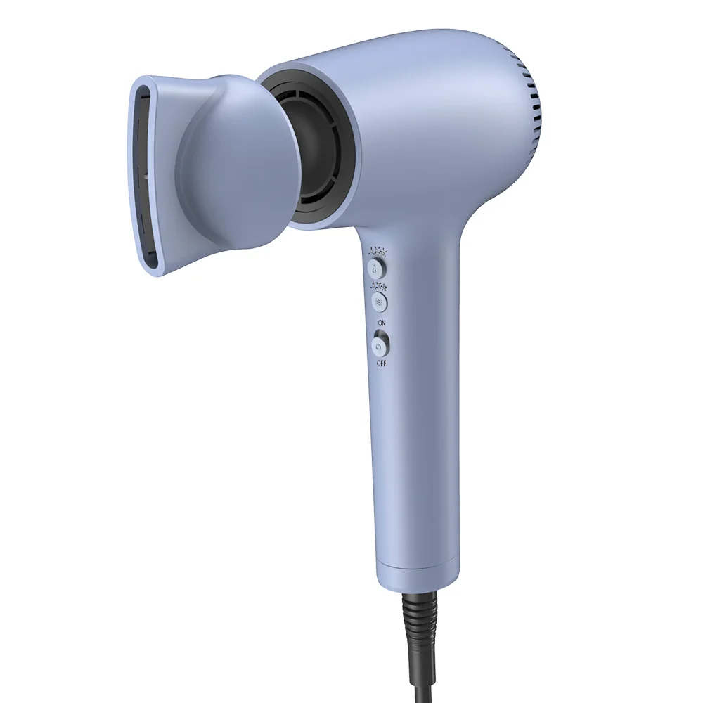 New Brushless Motor high speed 110,000 Rpm Generating Extreme Air Pressure Ionic Blow Dryer with diffuser and nozzle