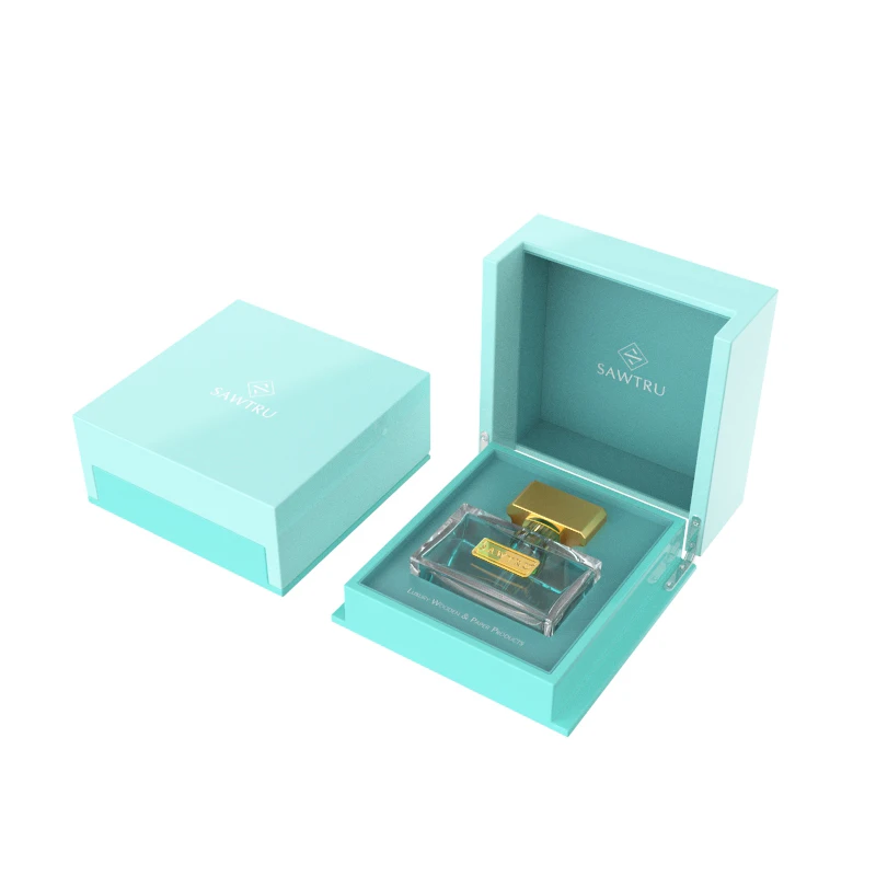 Sawtru High Glossy Perfume Jewelry Wooden Box With Metal Lock Elegant Small Wooden Box with Perfume Bottle With SABER Certificate