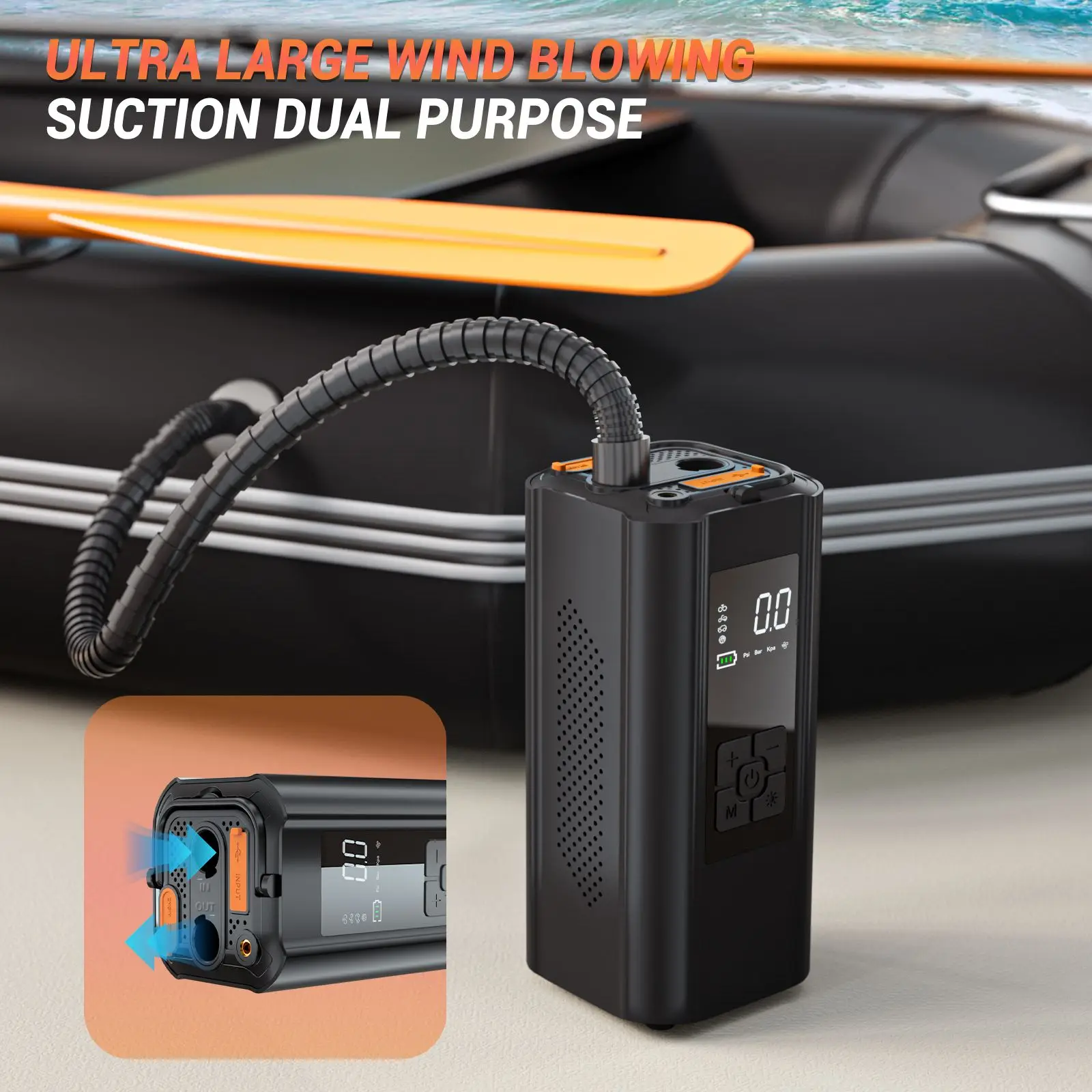 Car Jump Starter 10000mAh Power Bank Auto Portable Battery Starter Emergency Lighting Air Compressor Pump Starting Device