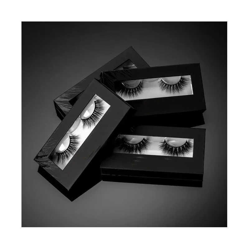 Wholesale Custom Printed Make up Eyelash Packaging Box Add Your Own Logo Cardboard Packing Eyelash Box